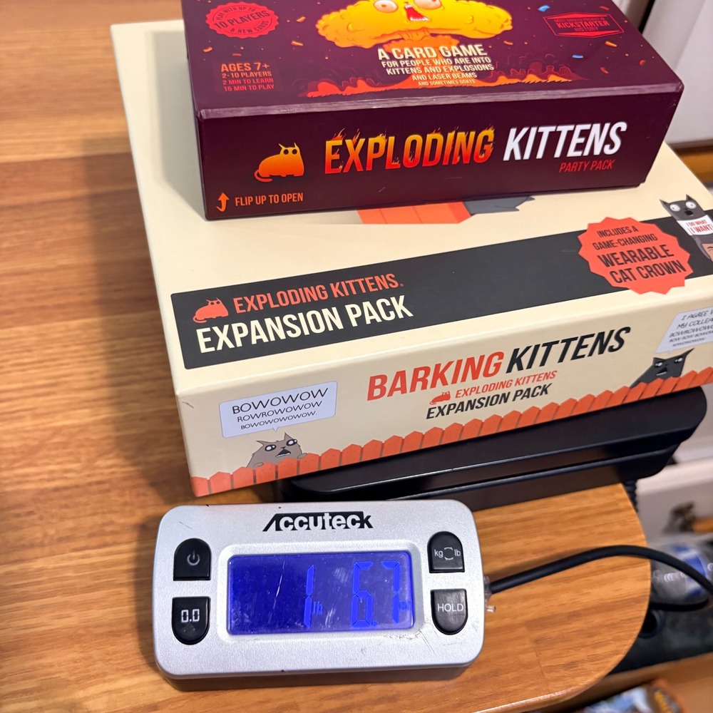 Exploding Kittens Card Game Party Pack and Barking Kittens Expansion Pack Bundle - Picture 7 of 7